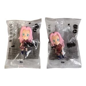 Naruto Burger King 2025 Toy Sakura Haruno Collectible Figure Lot of 2